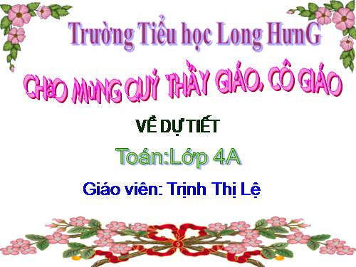 Quy đồng mẫu số các phân số