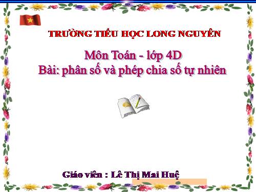 Phân số và phép chia số tự nhiên