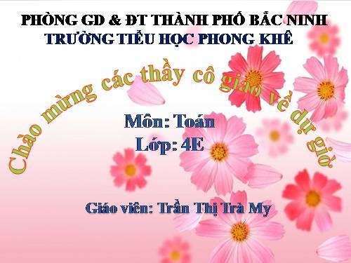 Phép chia phân số