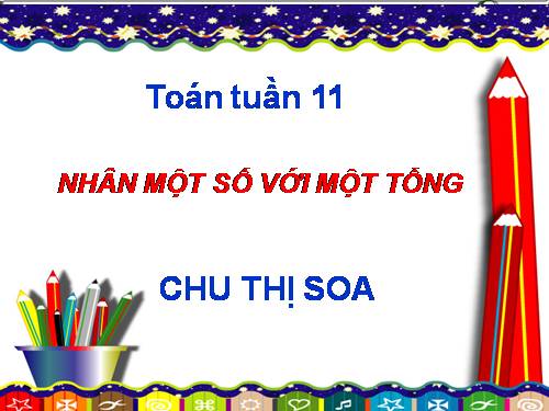 Nhân một số với một tổng