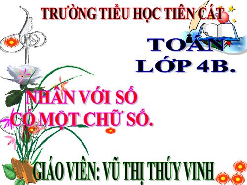 Nhân với số có một chữ số