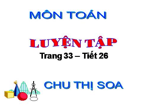 Luyện tập Trang 33