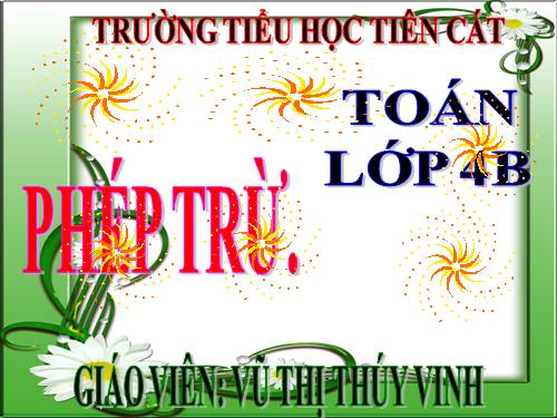 Phép trừ