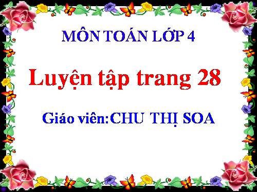 Luyện tập Trang 28