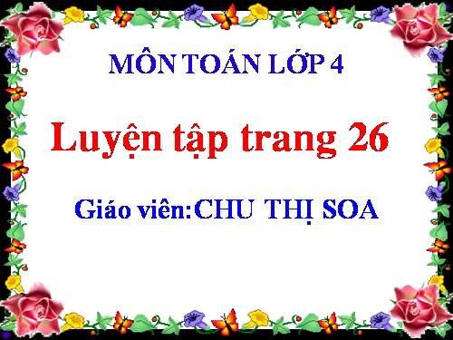 Luyện tập Trang 26