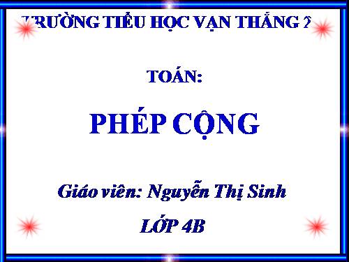 Phép cộng