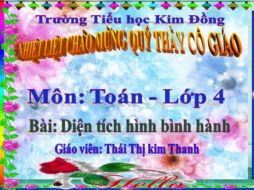 Diện tích hình bình hành
