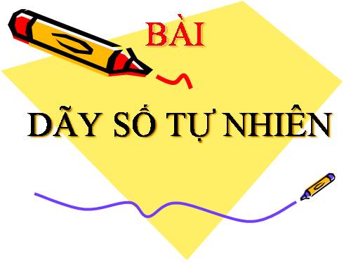 Dãy số tự nhiên