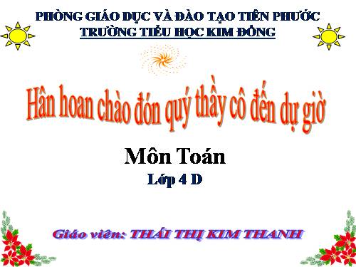 Chia một tổng cho một số