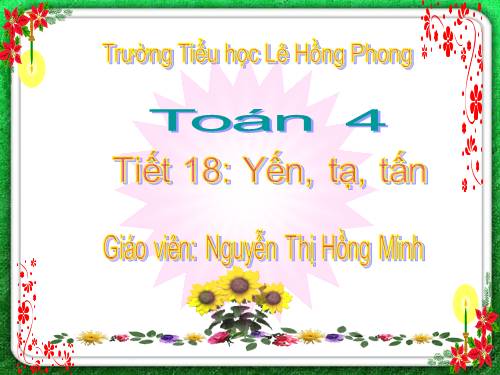 Yến, tạ, tấn