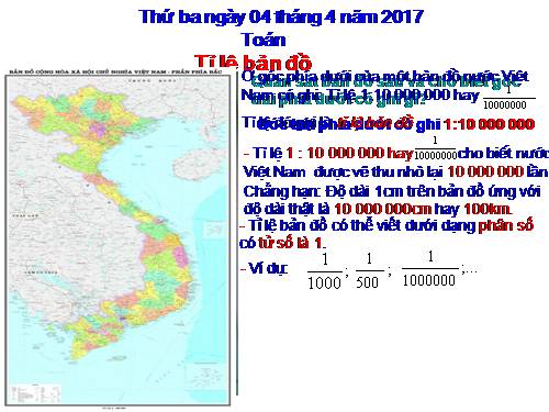 Tỉ lệ bản đồ