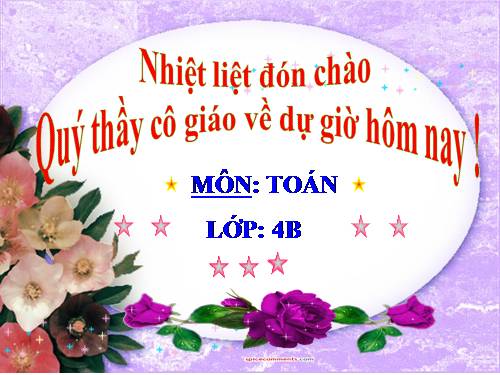 Các Bài giảng khác thuộc Chương trình Toán 4