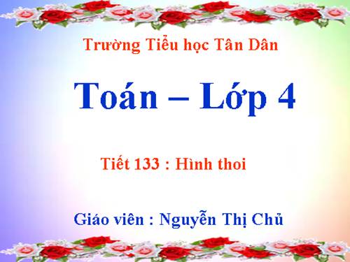 Hình thoi