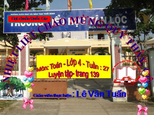 Luyện tập chung Trang 139