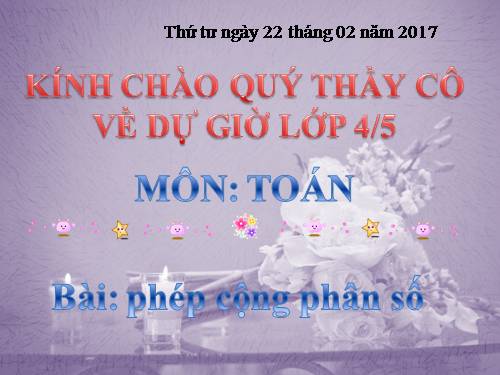 Phép cộng phân số