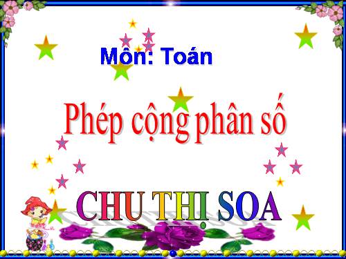 Phép cộng phân số