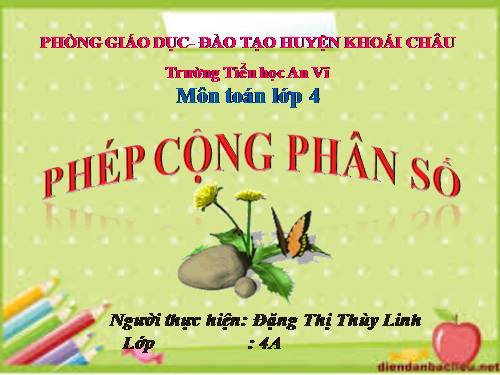 Phép cộng phân số