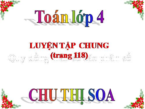 Luyện tập chung Trang 118