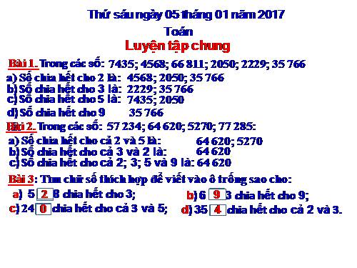 Luyện tập chung Trang 99