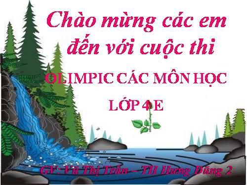 olimpic các môn học lớp 4