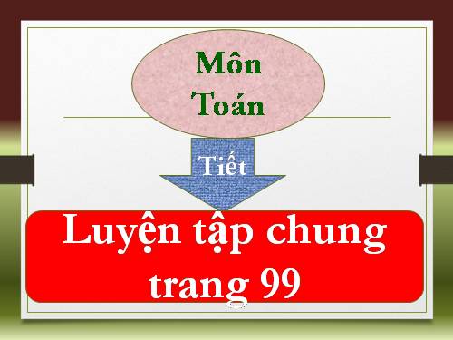 Luyện tập chung Trang 99