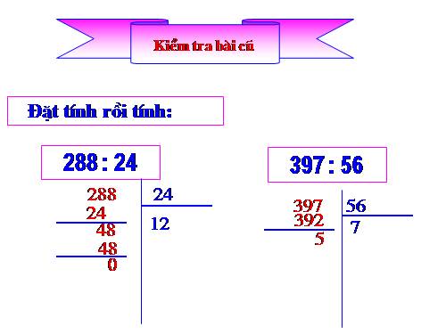 Chia cho số có hai chữ số (tiếp theo)