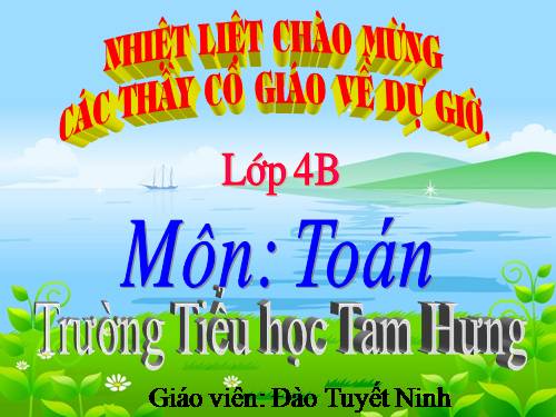 Chia một tổng cho một số