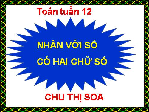 Nhân với số có hai chữ số