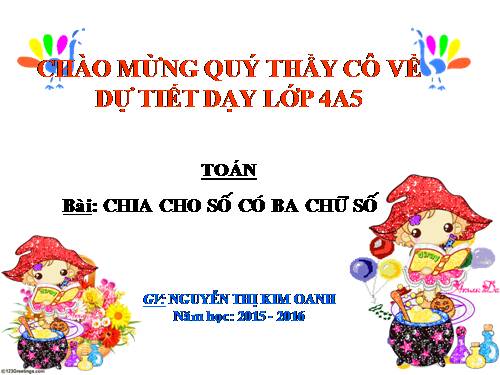 Chia cho số có ba chữ số