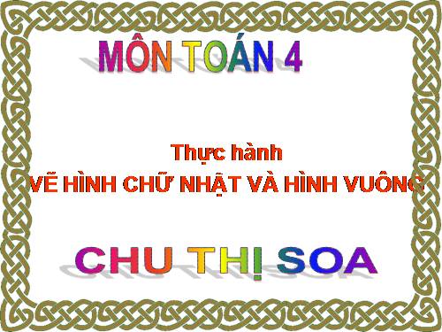 Thực hành vẽ hình vuông