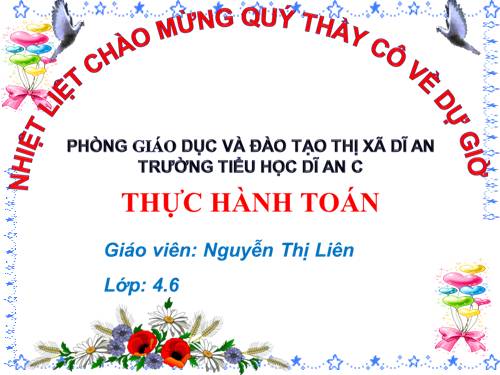 Tuần 10 Thực hành toán chiều(linh hoạt)