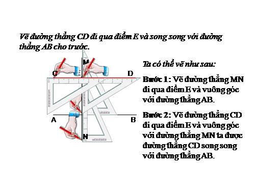 Vẽ hai đường thẳng song song