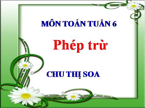 Phép trừ