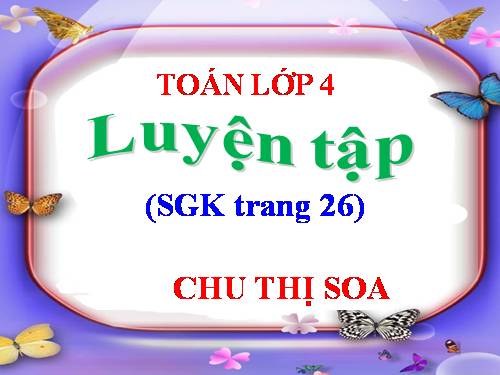 Luyện tập Trang 26