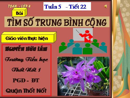 Tìm số trung bình cộng