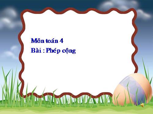 Phép cộng