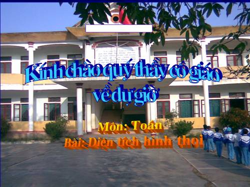 Diện tích hình thoi