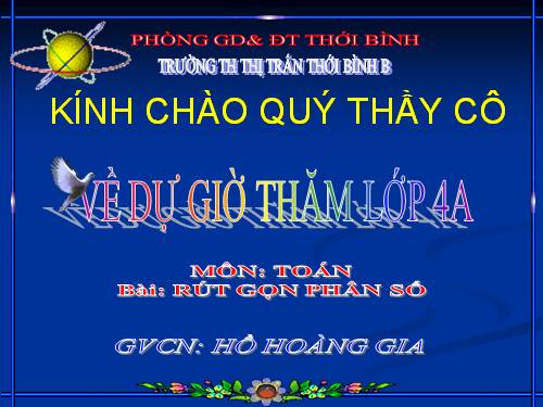 Rút gọn phân số