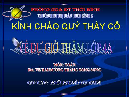 Vẽ hai đường thẳng song song