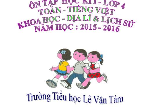 ÔN TẬP HỌC KÌ I KHỐI 4