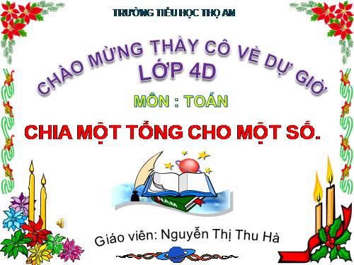 Chia một tổng cho một số