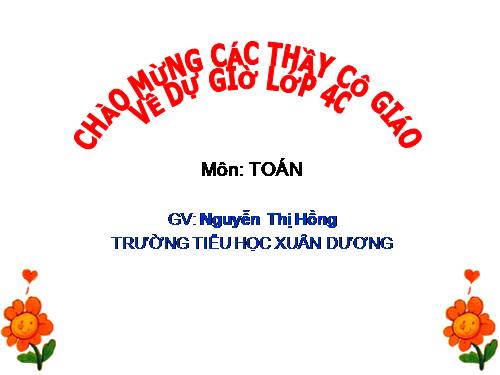 Các Bài giảng khác thuộc Chương trình Toán 4