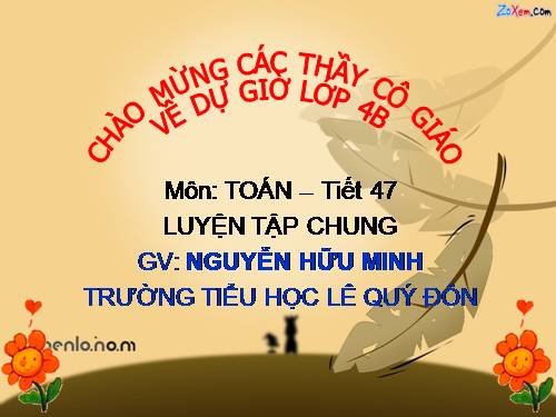 Các Bài giảng khác thuộc Chương trình Toán 4