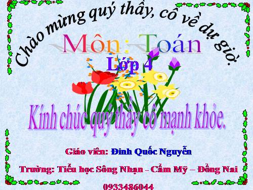 Ôn tập về các phép tính với phân số (tiếp theo)