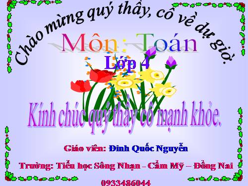 Ôn tập về đại lượng