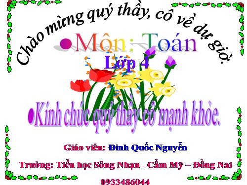 Ôn tập về đại lượng (tiếp theo)