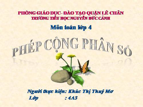 Phép cộng phân số