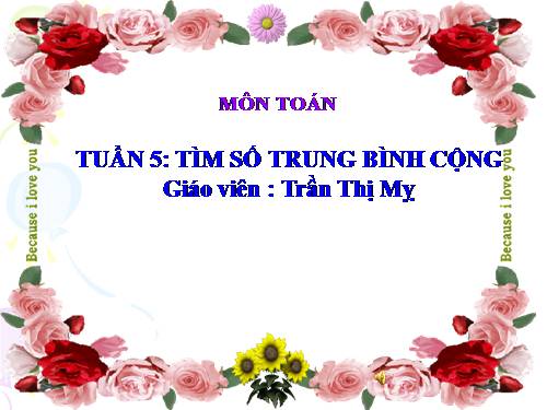 Tìm số trung bình cộng