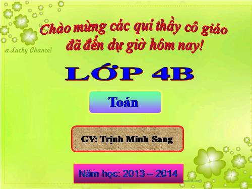 Giới thiệu tỉ số