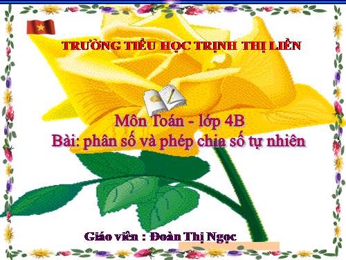 Phân số và phép chia số tự nhiên (tiếp theo)